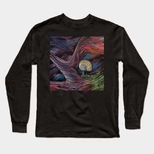 moon snail driftwood beach Long Sleeve T-Shirt